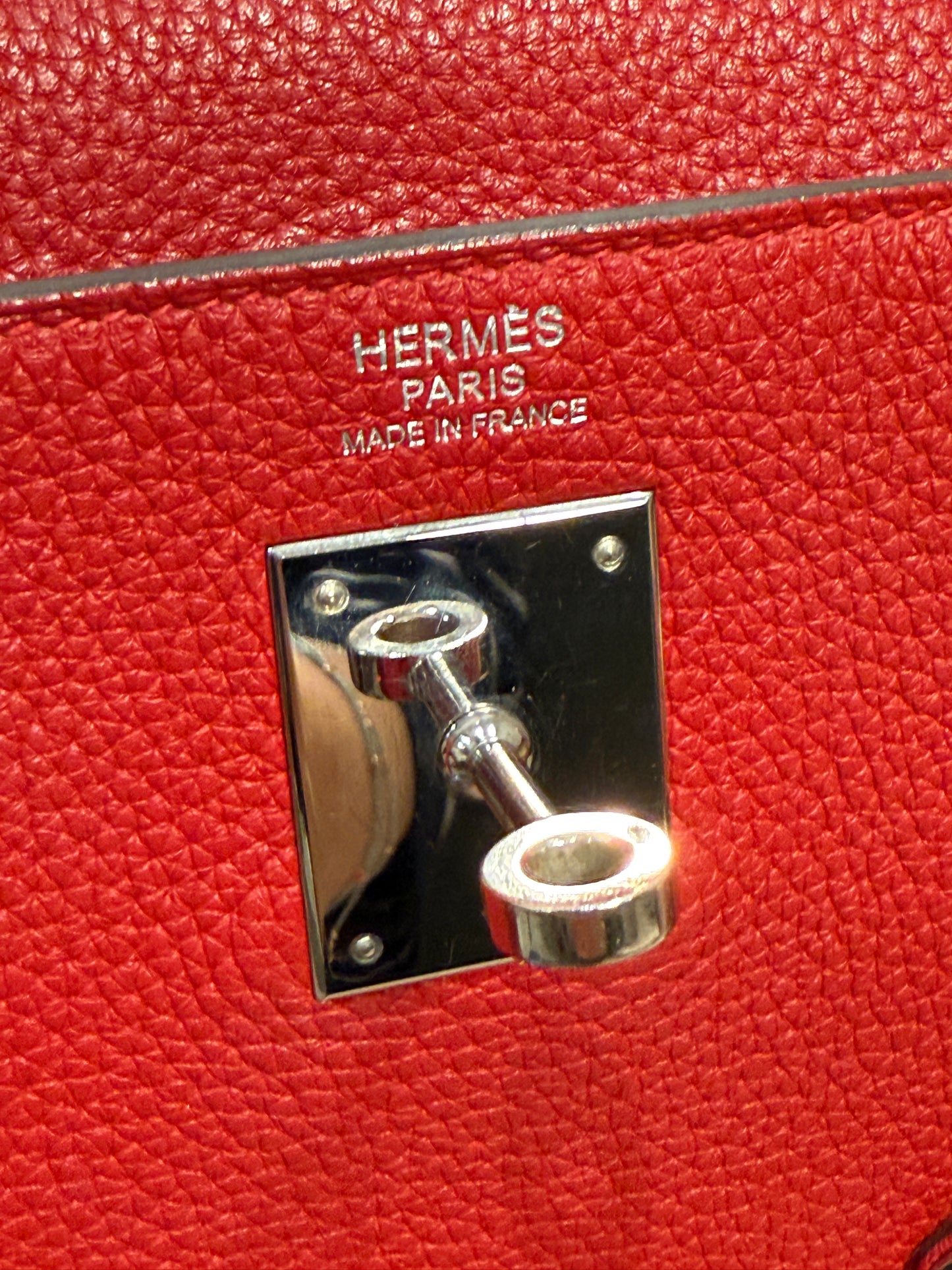 Hermès Kelly 32 leather handbag Rouge Casaque